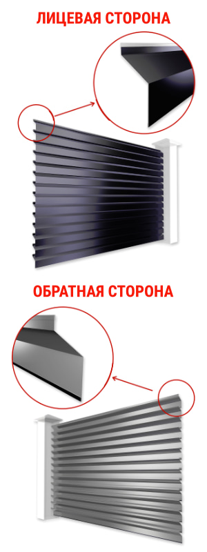Ламели Хай Тек для забора типа жалюзи